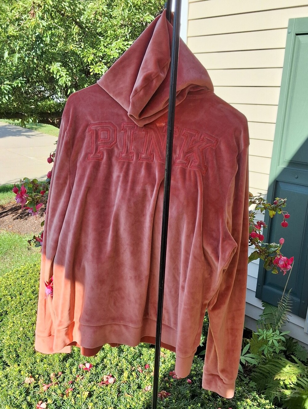 PINK Victoria's Secret Velour Full Zip Hoodie